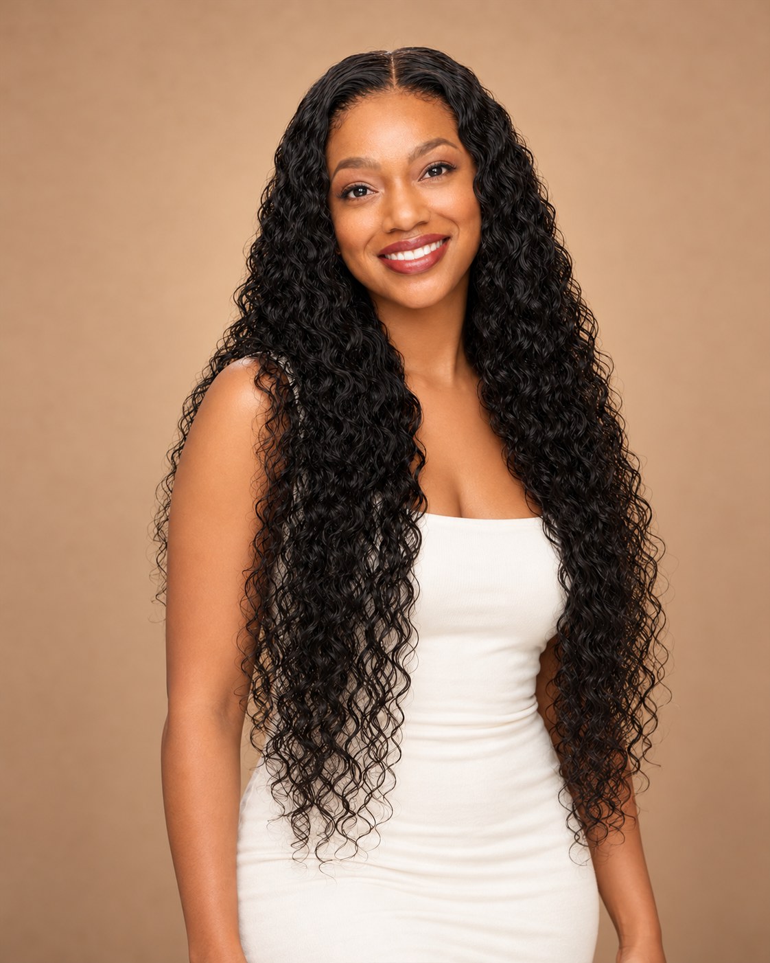 Water Wave Lace Front Wig — model look 2